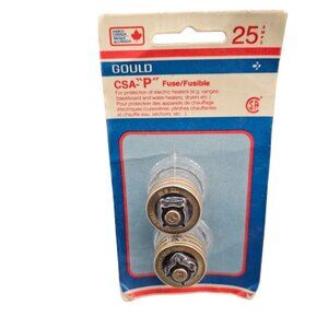 Gould 25 Amp CSA-P Fuses For Electric Heaters & Dryers